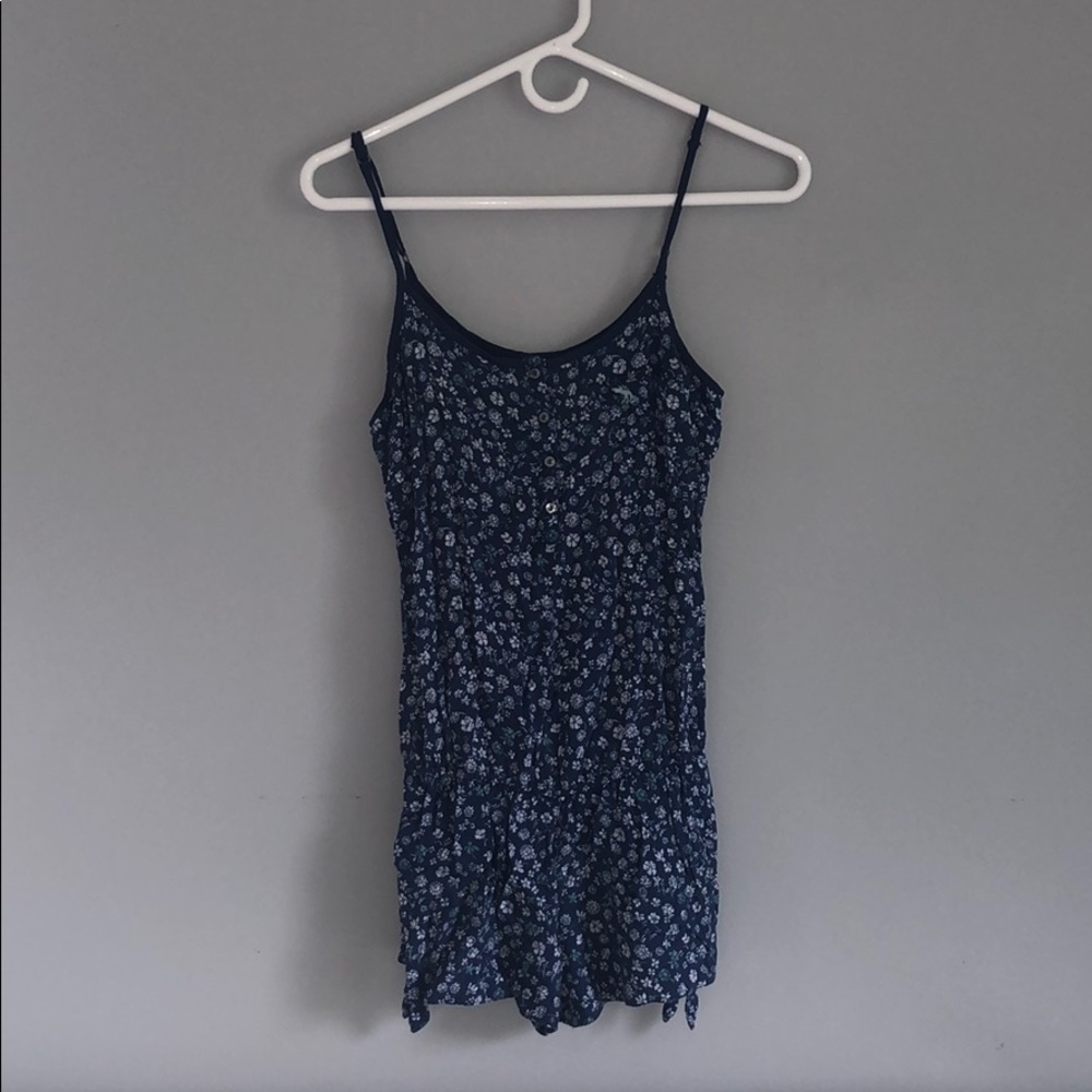 Girl’s Abercrombie Navy Blue Floral Romper